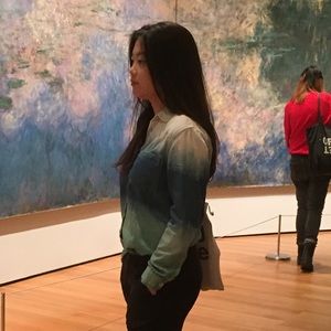 Free People ombré shirt